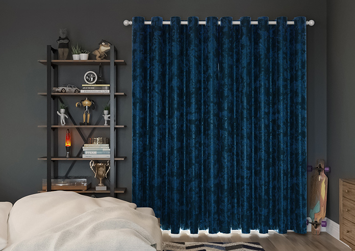 Cyrus Crushed Velvet, Royal Blue - Made to Measure Curtains - Image 7